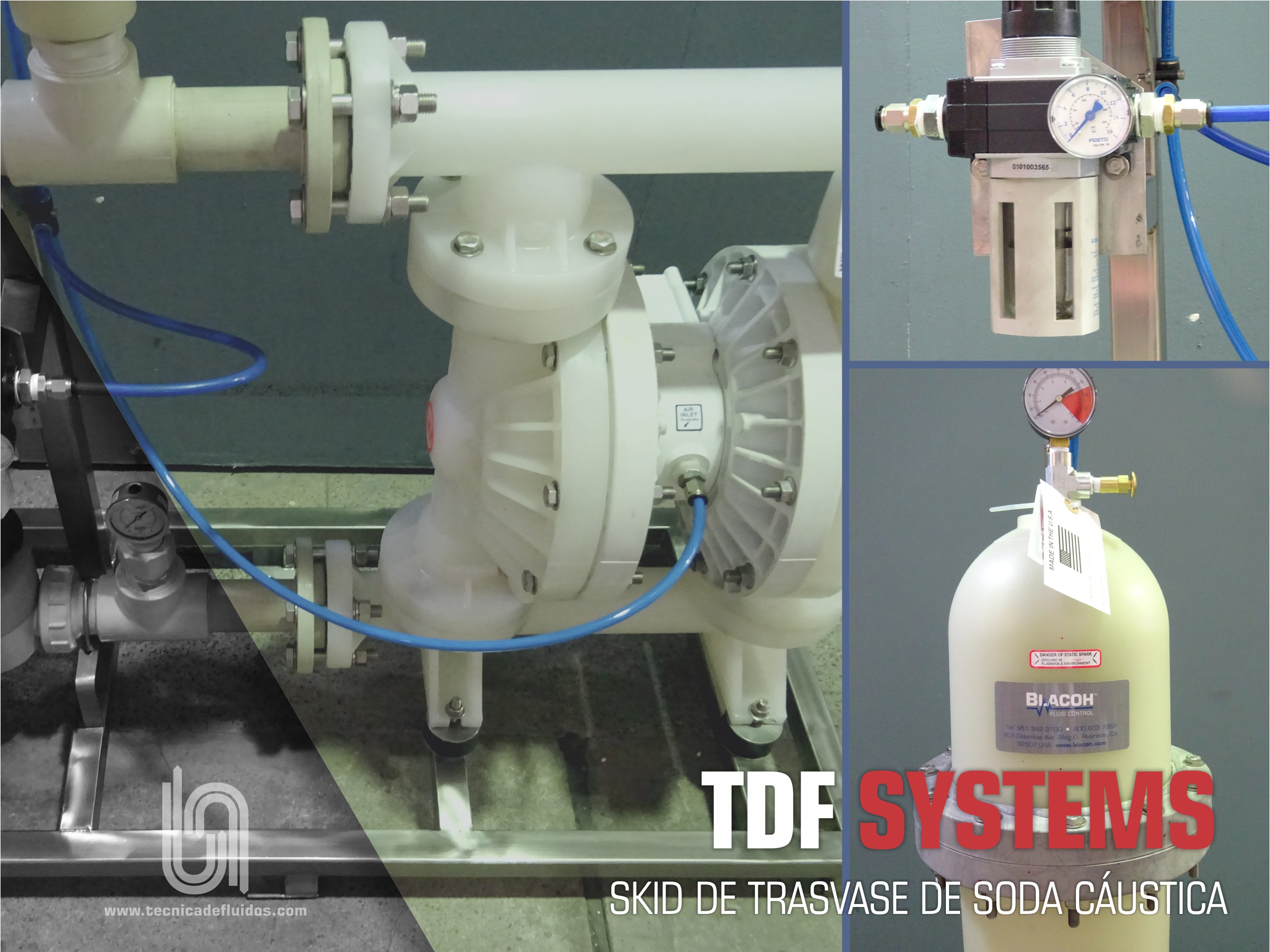 TDF SYSTEMS - SKID PARA TRASVASE DE SODA CÁUSTICA