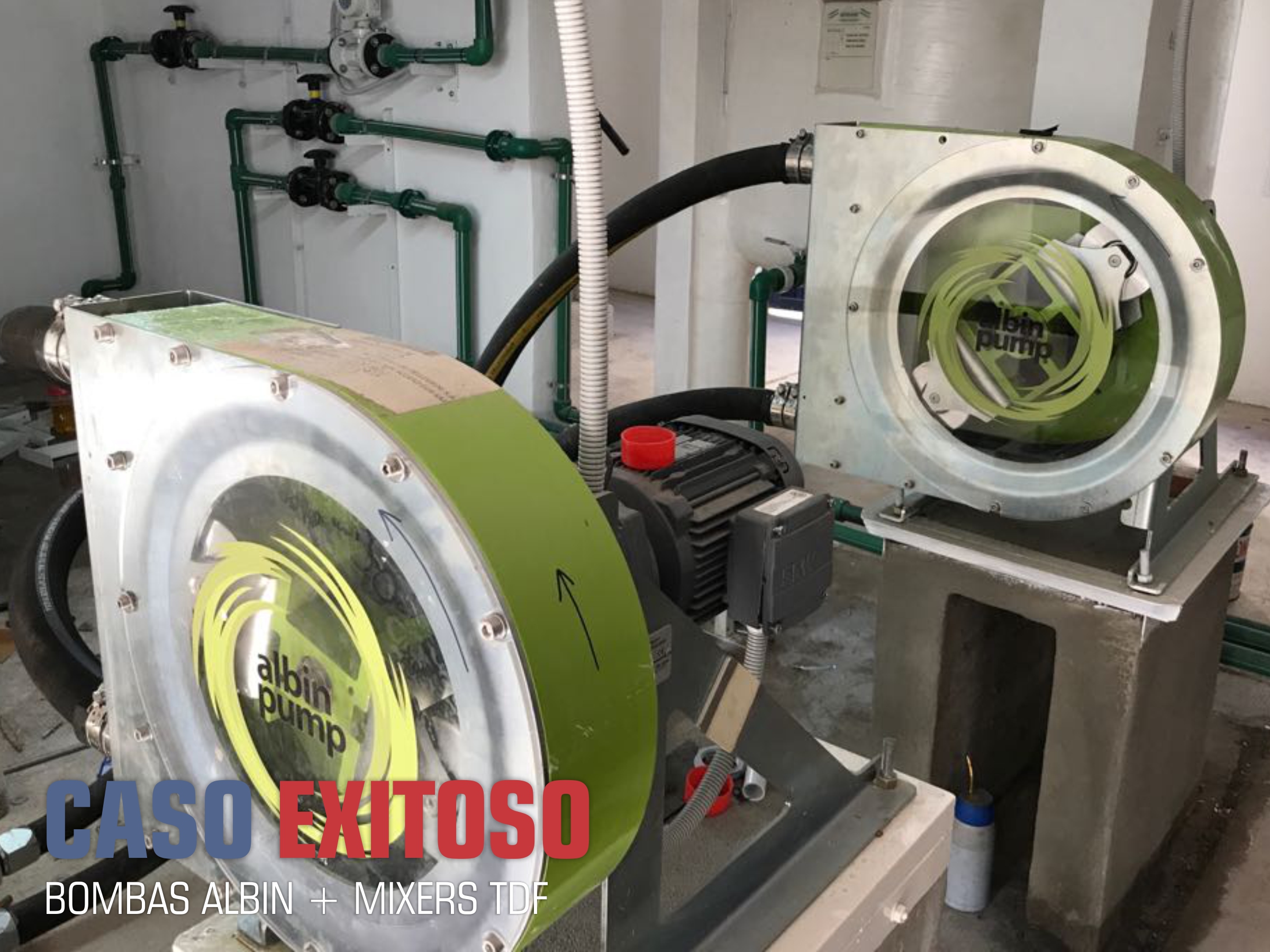 CASO EXITOSO – BOMBAS ALBIN + MIXERS TDF PARA PURIFICACIÓN DE AGUA 
