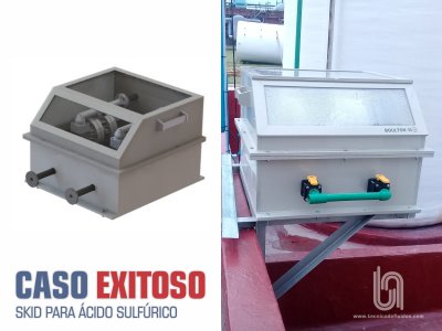 CASO EXITOSO - SKID PARA TRASVASE DE ÁCIDO SULFÚRICO 