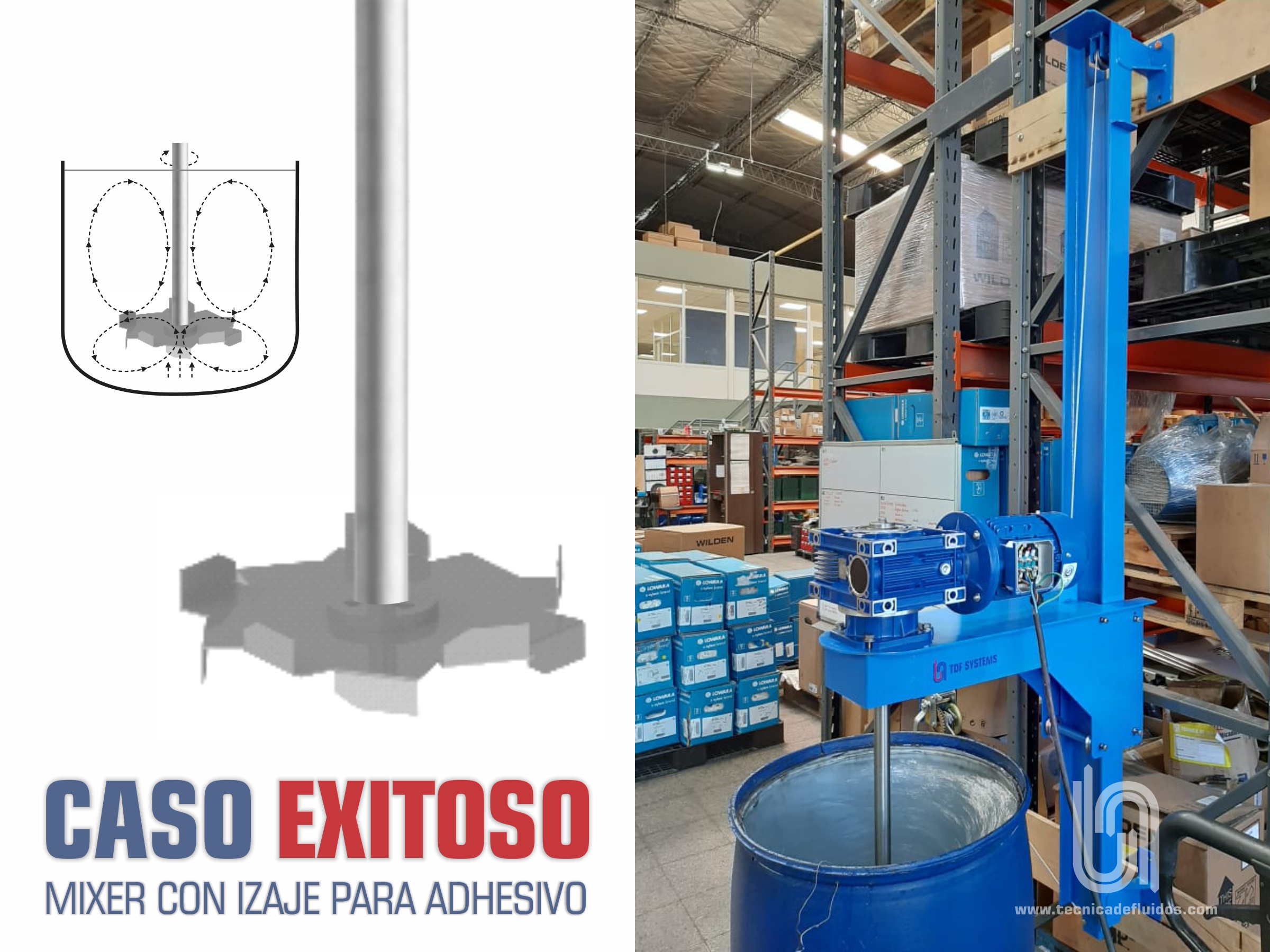 CASO EXITOSO - TDF IRON MIX CON IZAJE PARA ADHESIVO 