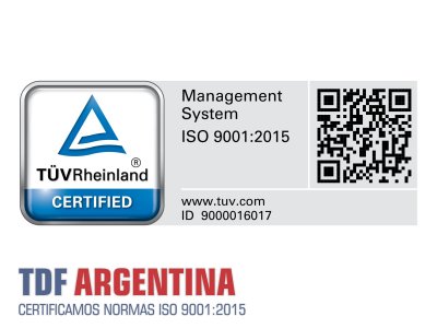 TDF ARGENTINA – OBTUVO LA CERTIFICACIÓN DE NORMA ISO 9001:2015