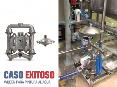 CASO EXITOSO - WILDEN PARA PINTURA AL AGUA