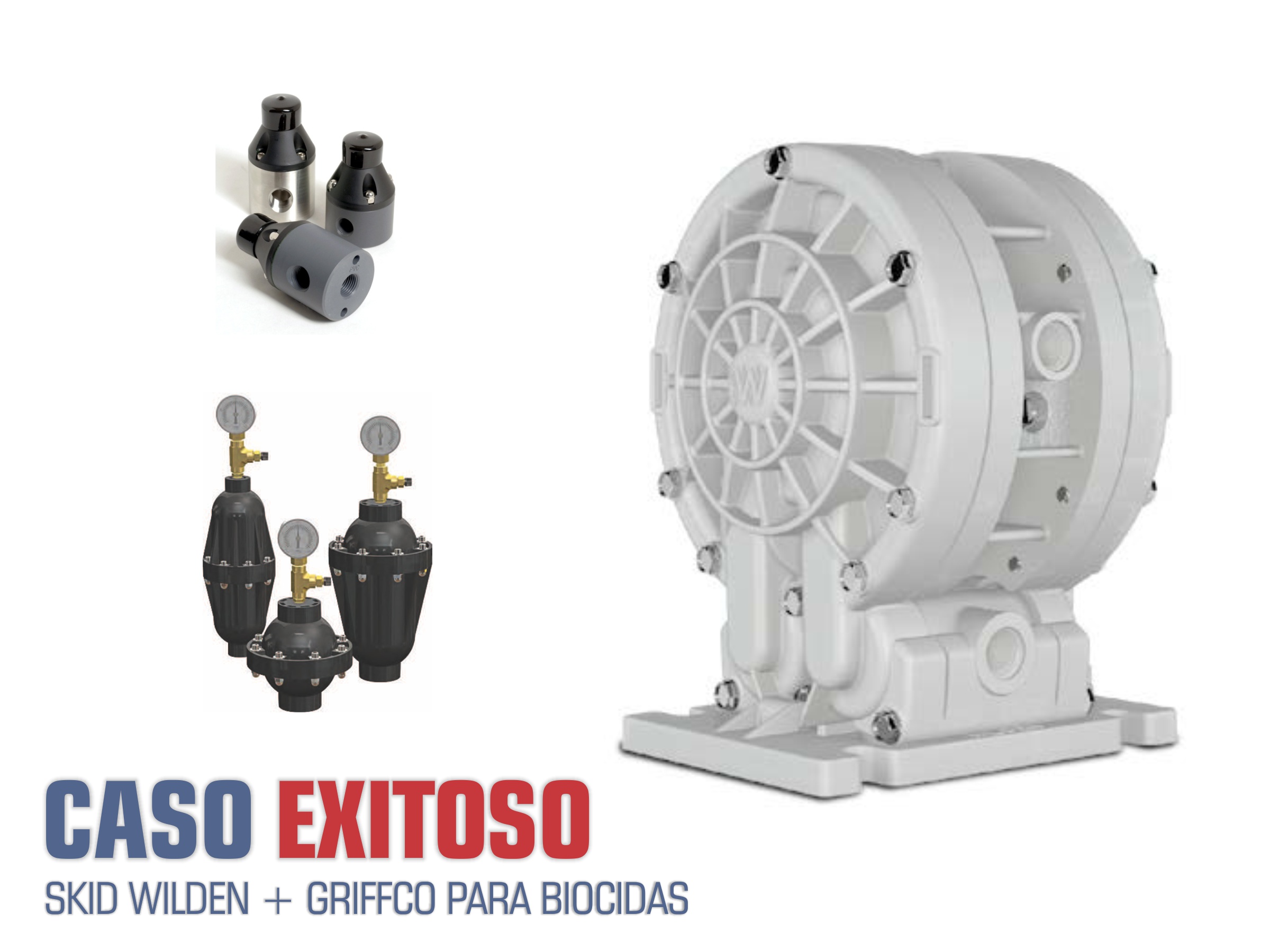 CASO EXITOSO - SKID DOSIFICADOR WILDEN + GRIFFCO PARA BIOCIDAS