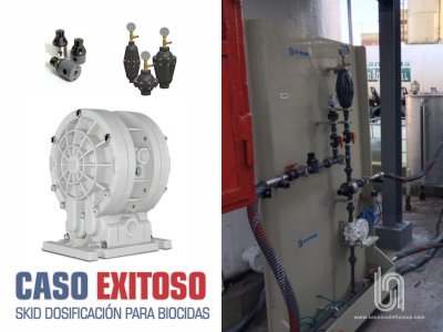 CASO EXITOSO - SKID DOSIFICADOR WILDEN + GRIFFCO PARA BIOCIDAS