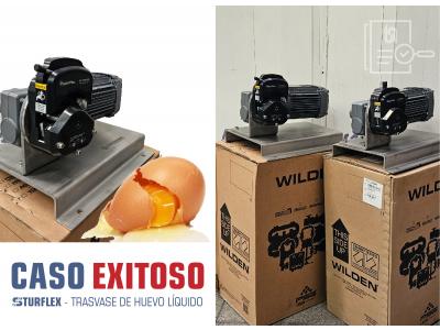 Nuevo CASO DE ÉXITO en el trasvase de HUEVO LÍQUIDO con nuestras bombas dosificadoras peristálticas STURFLEX!  