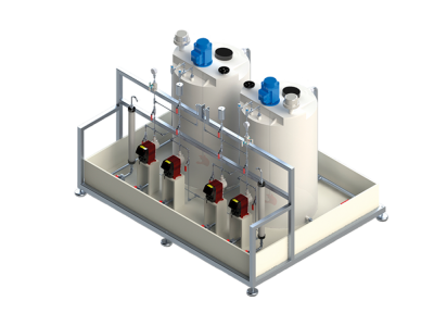 Skids de Dosificación Química en Bastidor TDF Systems